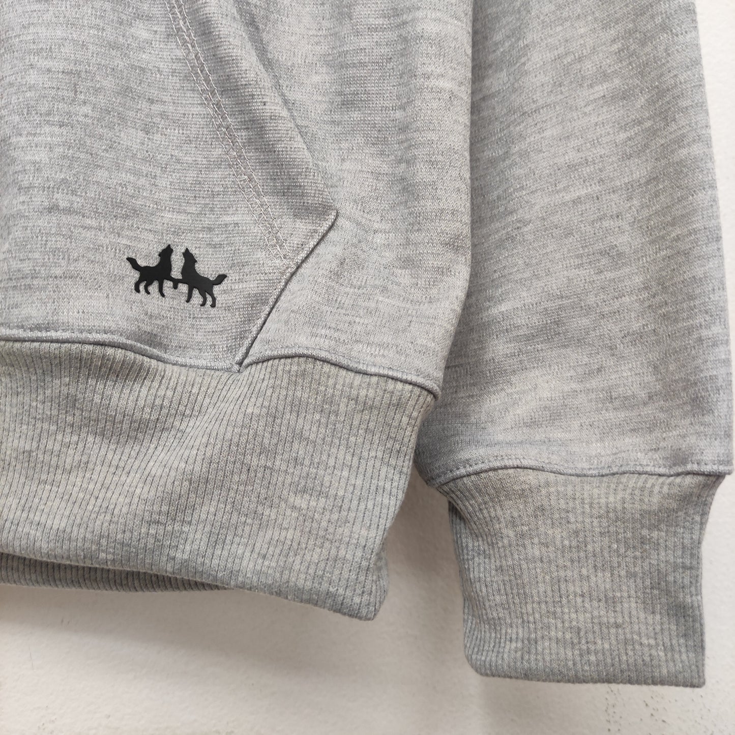 Buzos con Capucha Gris Jaspe Algodón Premium