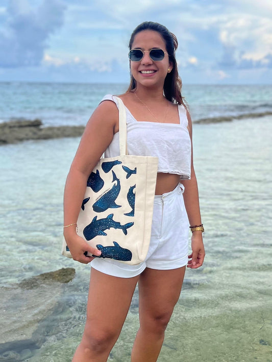 TOTE BAGS TIBURON BALLENA