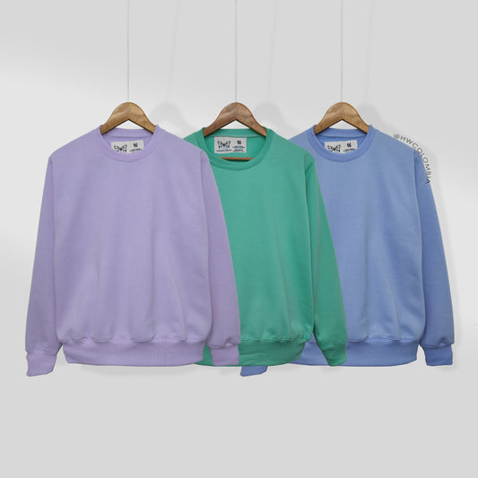 Buzos Cuello Redondo Básico colores