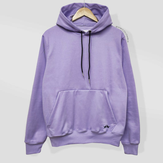 🔴 Hoodie Premium Unisex Lila Pastel manchita
