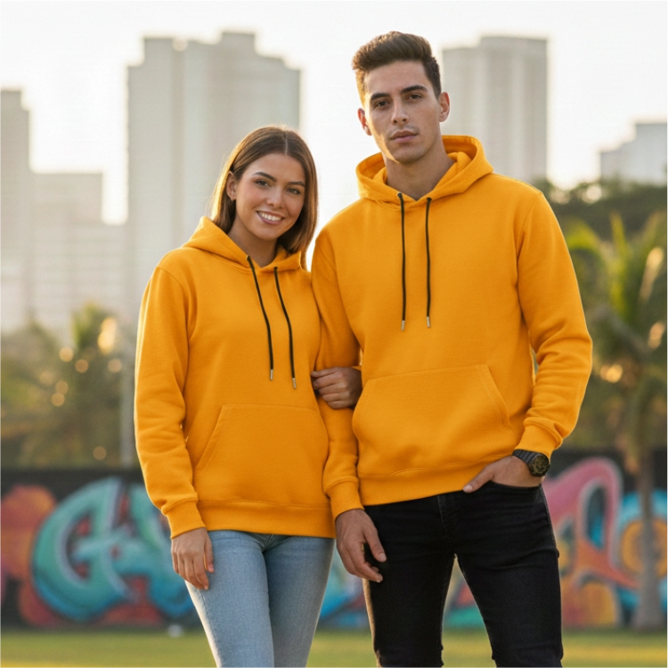 Buzo Hoodie Amarillo