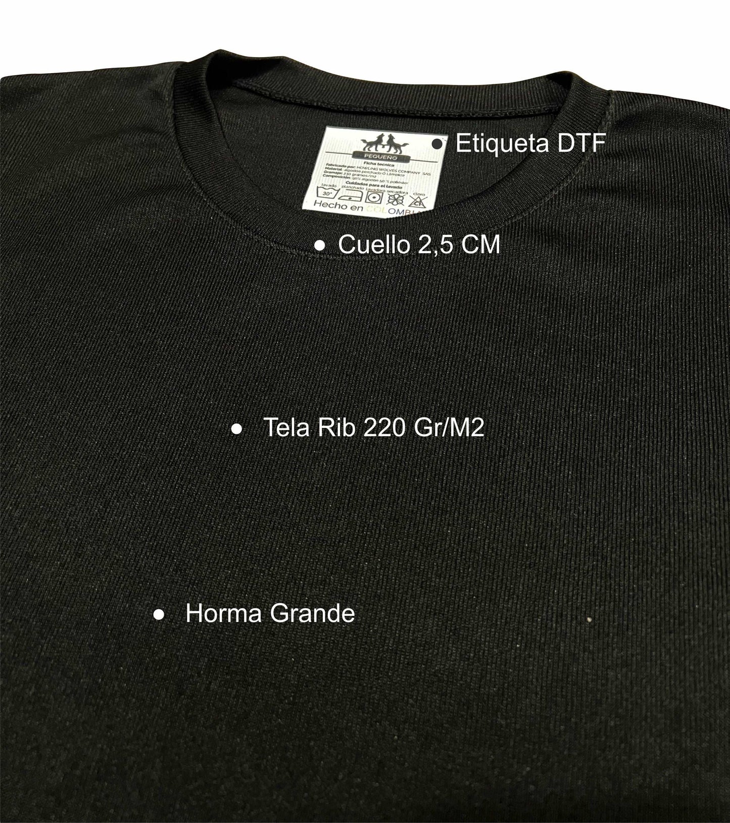 Camisetas Rib Poliester