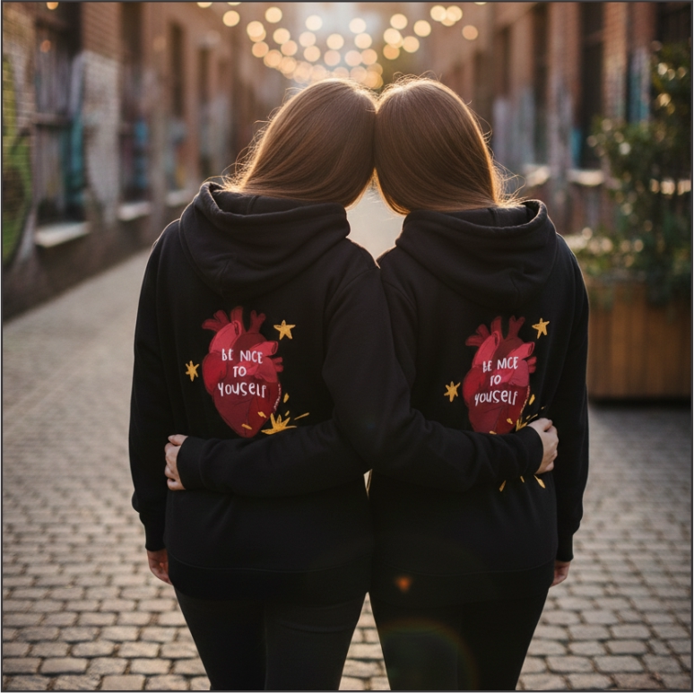 Buzo Hoodie be nice to yourself