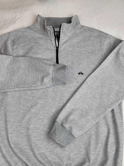 Buzo Premium Cuello Tortuga Gris Jaspe