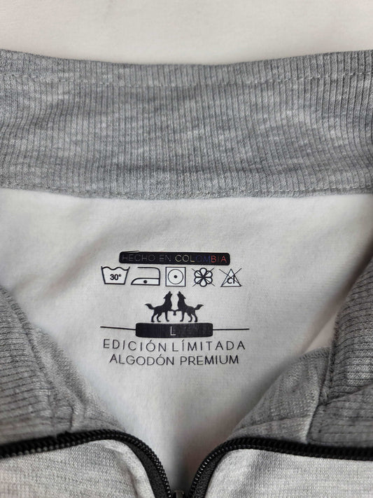 Buzo Premium Cuello Tortuga Gris Jaspe